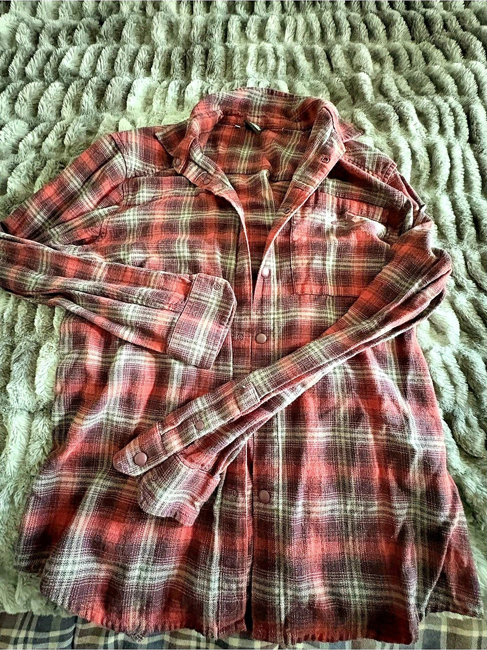 Under Armour Tradesman Flex Flannel Shirt Red & Black Large